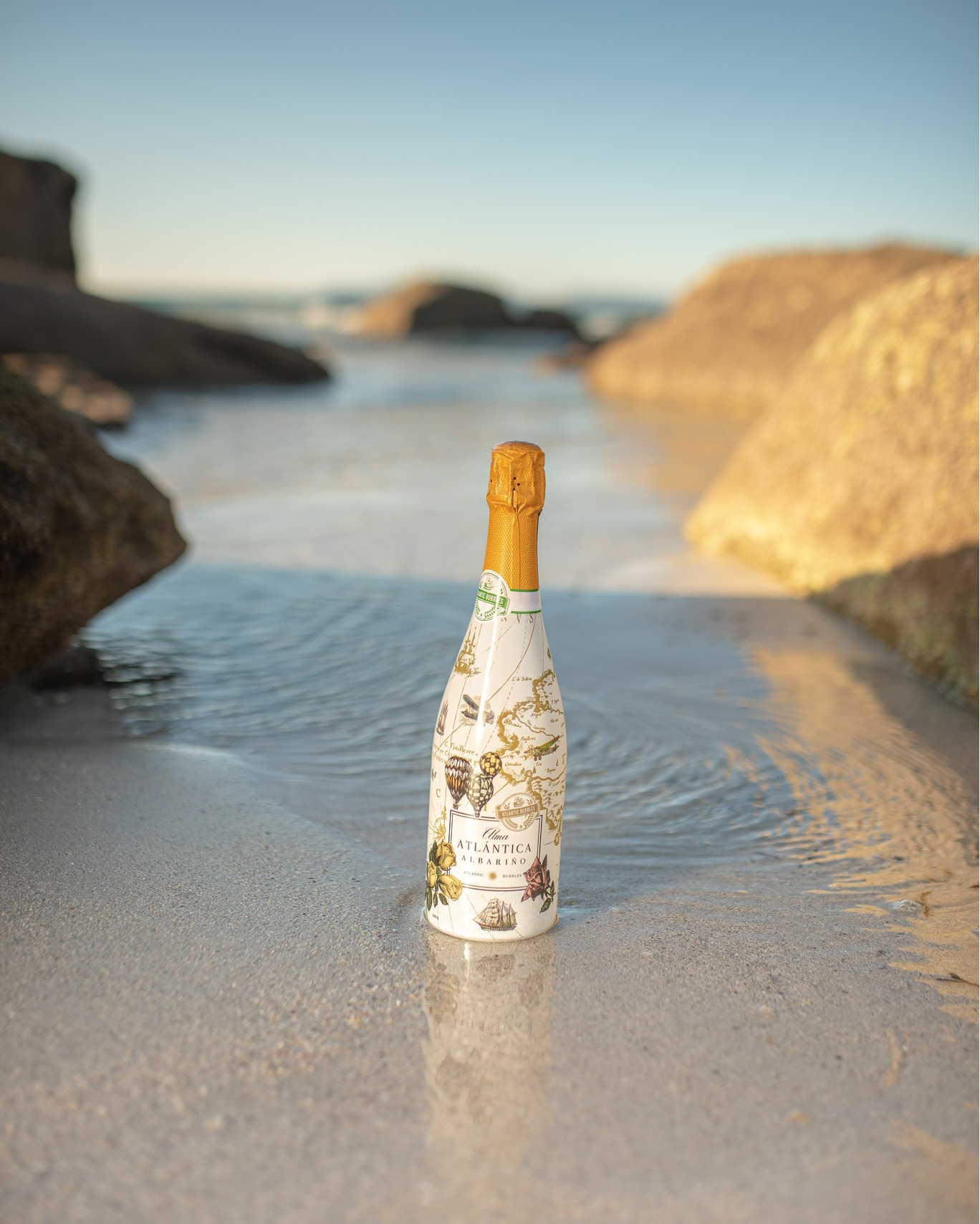 Vibrante como las olas al romper en la orilla, así es nuestro #AlmaAtlánticaAlbariño 🥂✨
